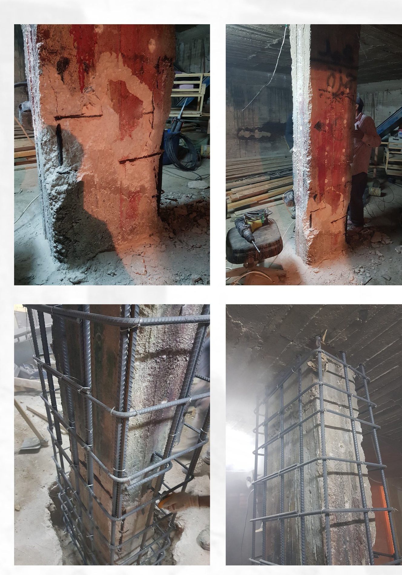 Column strengthening detail