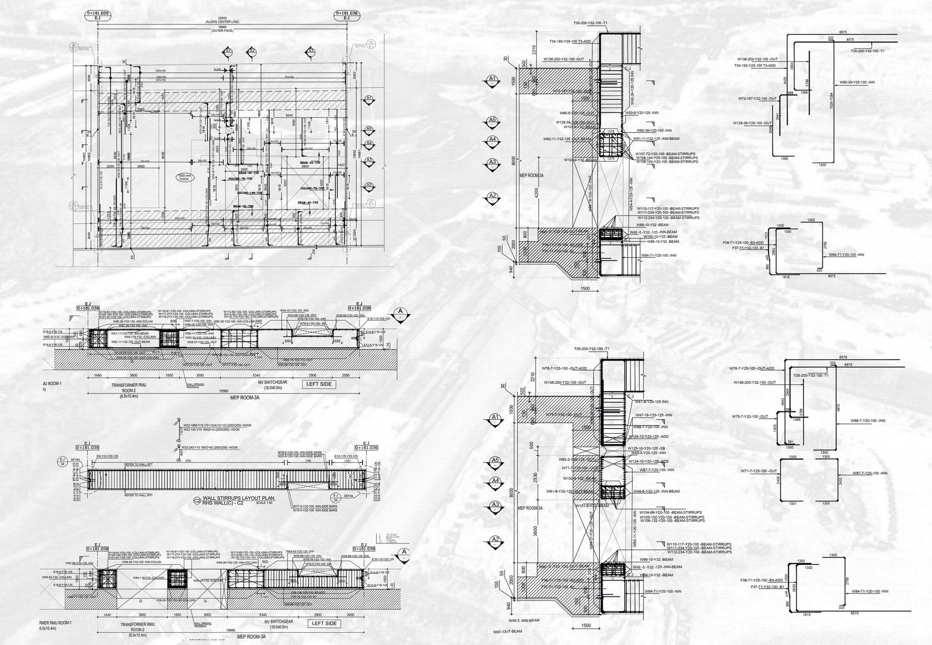 Reinforcement sections and detailing