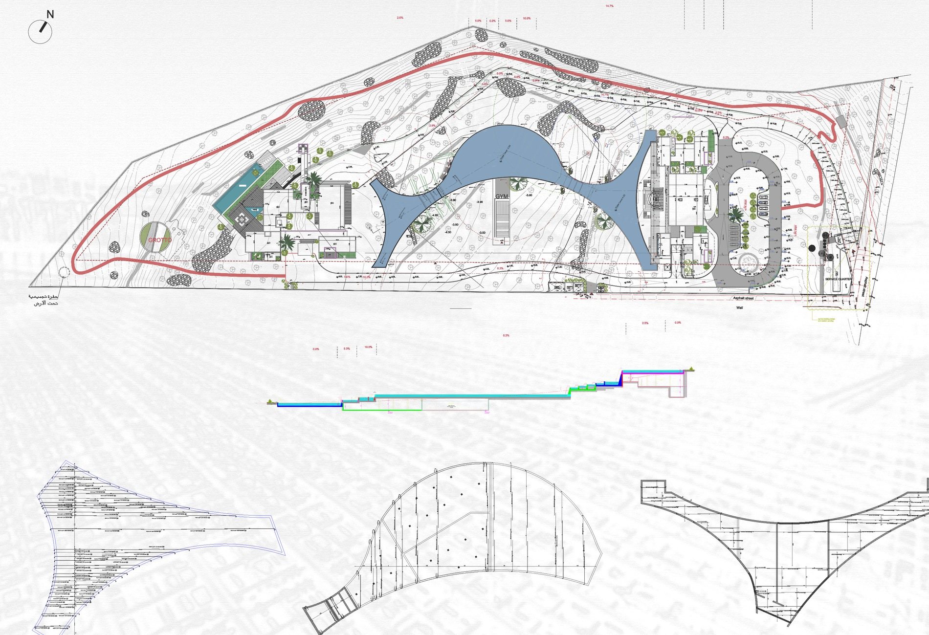 Site and structural layout detail
